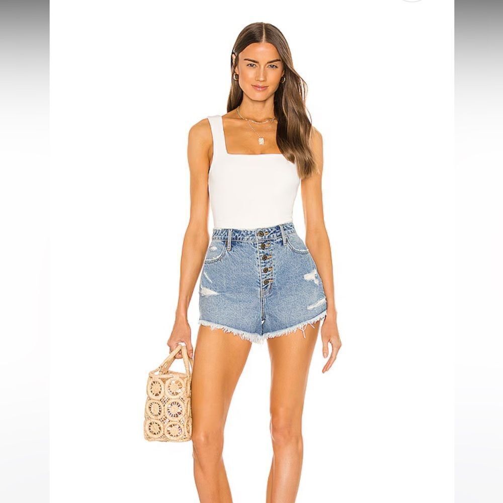 Dory Bodysuit in Bone Stretch Show Me Your Mumu Size XS